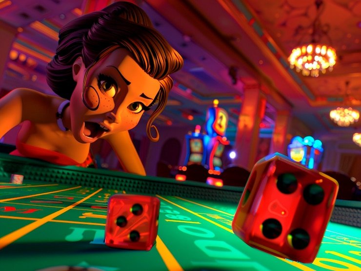 Tampilan grafis slot Boom City dengan simbol-simbol tema kota dan gulungan yang bersinar